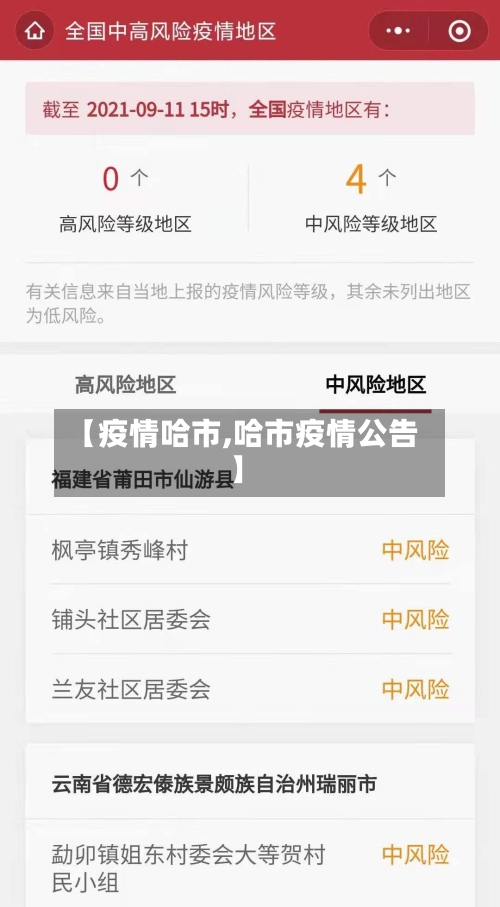 【疫情哈市,哈市疫情公告】-第3张图片