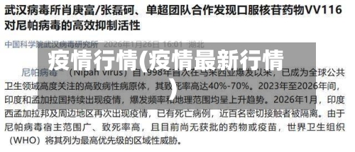 疫情行情(疫情最新行情)-第3张图片