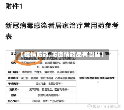 【疫情防药,防疫情药品有哪些】-第2张图片