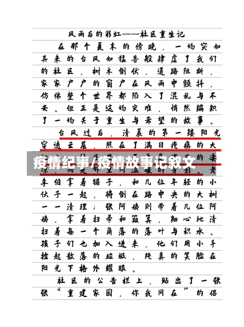 疫情纪事/疫情故事记叙文