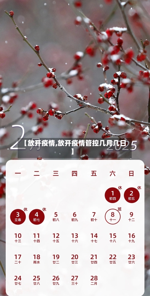 【放开疫情,放开疫情管控几月几日】