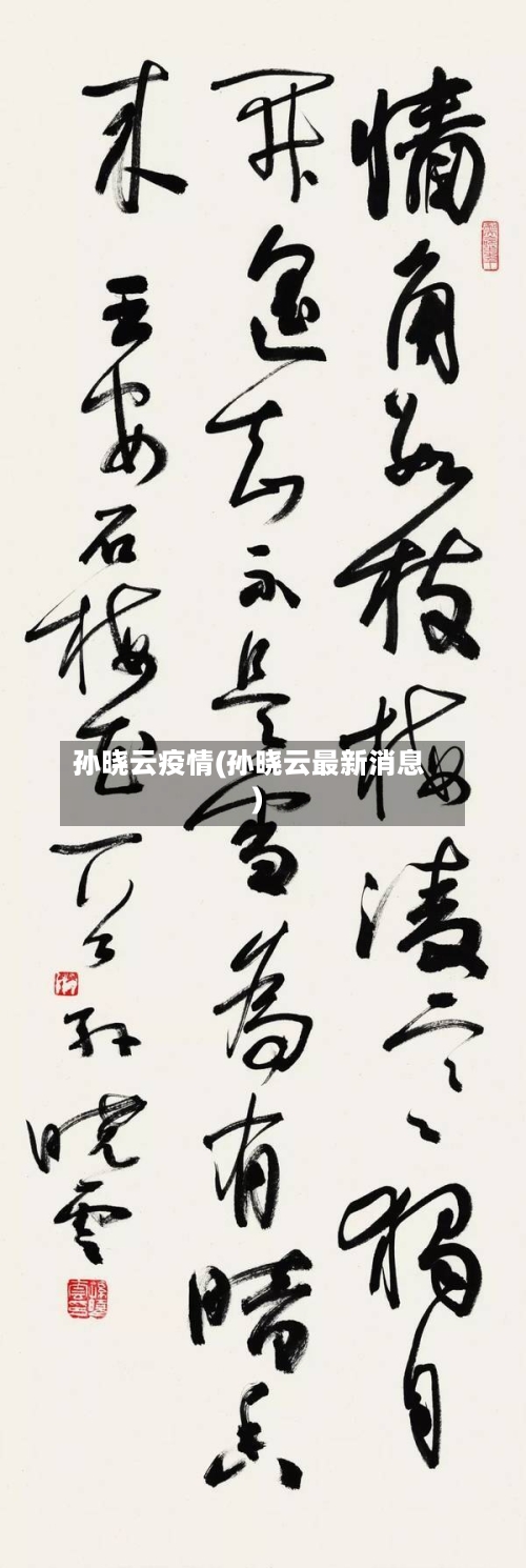 孙晓云疫情(孙晓云最新消息)