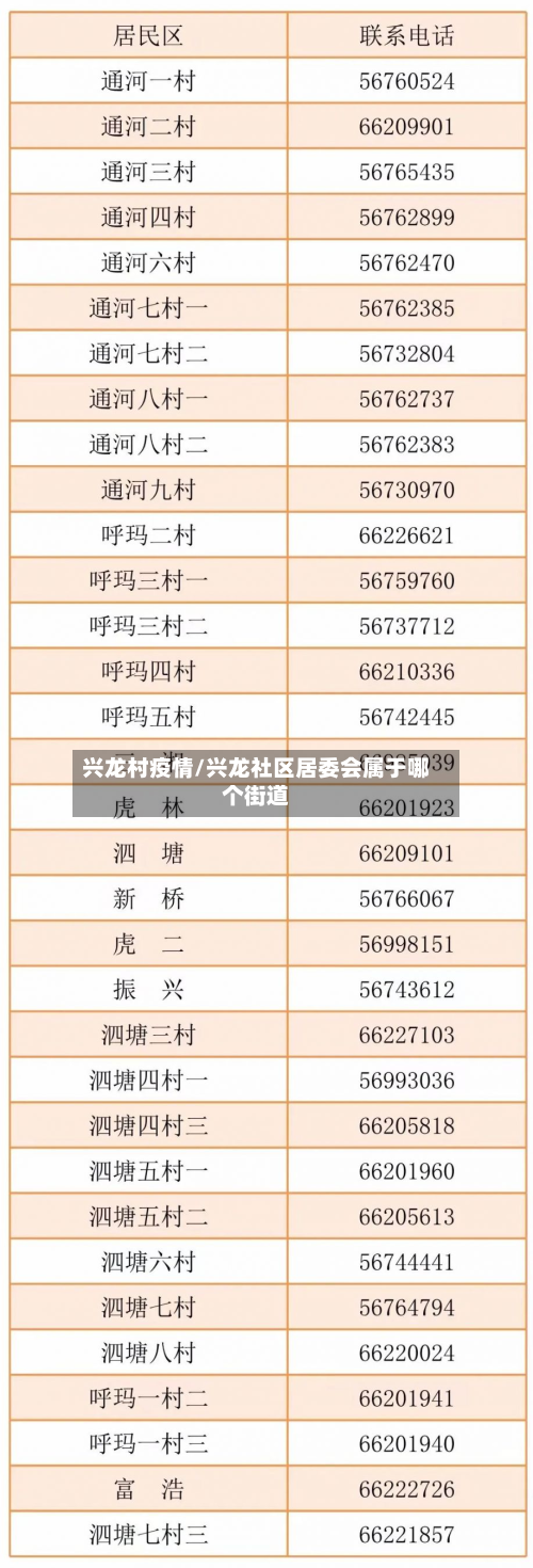 兴龙村疫情/兴龙社区居委会属于哪个街道-第2张图片