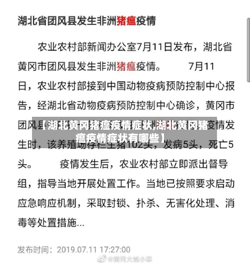 【湖北黄冈猪瘟疫情症状,湖北黄冈猪瘟疫情症状有哪些】
