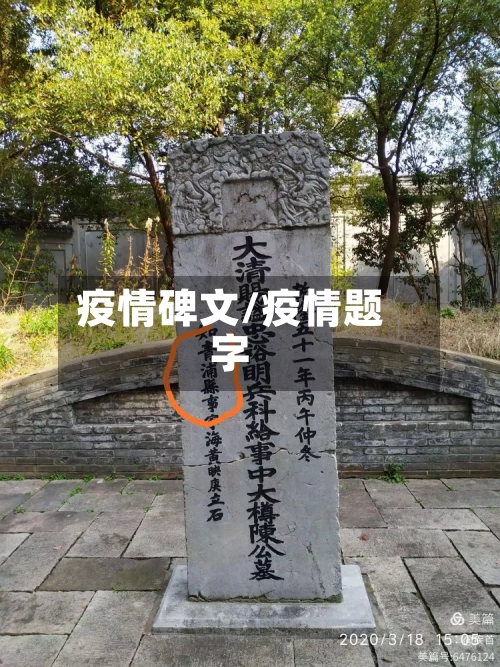 疫情碑文/疫情题字