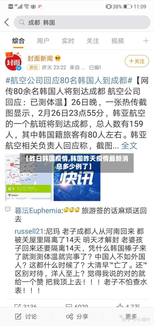【昨日韩国疫情,韩国昨天疫情最新消息多少例了】