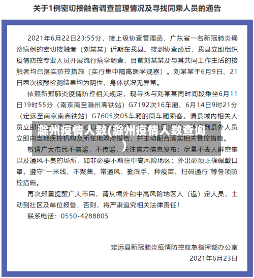 滁州疫情人数(滁州疫情人数查询)-第3张图片