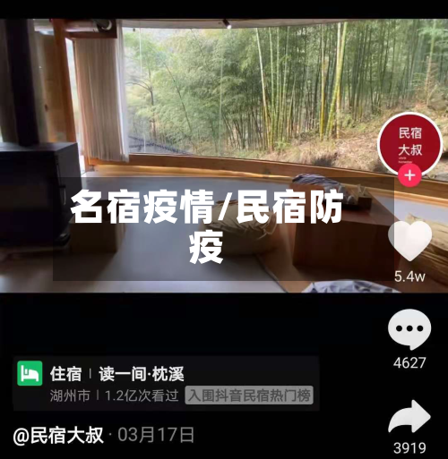 名宿疫情/民宿防疫