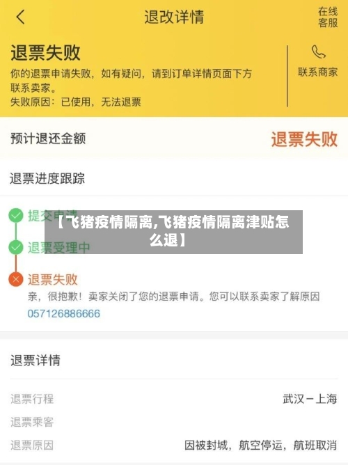 【飞猪疫情隔离,飞猪疫情隔离津贴怎么退】