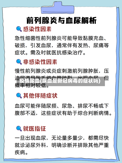 疫情尿血(尿血是新冠病毒的症状吗)-第3张图片