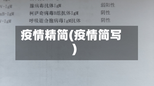 疫情精简(疫情简写)