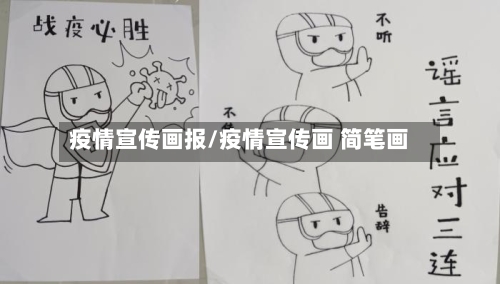 疫情宣传画报/疫情宣传画 简笔画