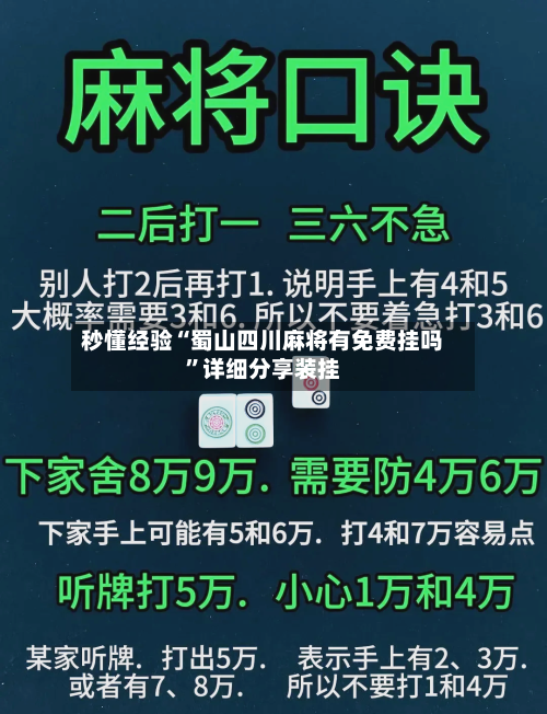 秒懂经验“蜀山四川麻将有免费挂吗”详细分享装挂-第2张图片