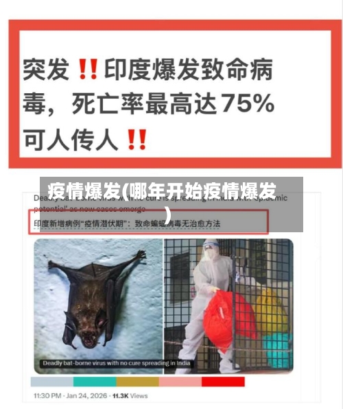 疫情爆发(哪年开始疫情爆发)-第2张图片