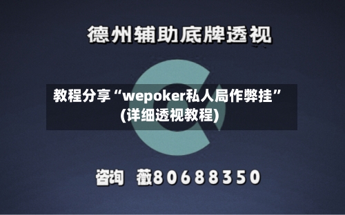 教程分享“wepoker私人局作弊挂	”(详细透视教程)-第2张图片