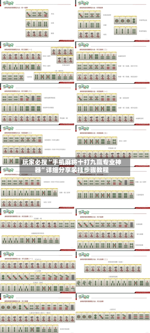 玩家必搜“手机麻将十打九赢专业神器”详细分享装挂步骤教程