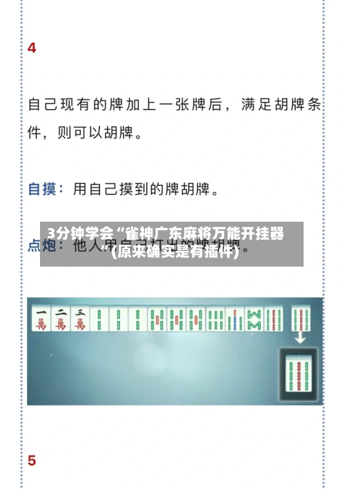 3分钟学会“雀神广东麻将万能开挂器”(原来确实是有插件)-第3张图片