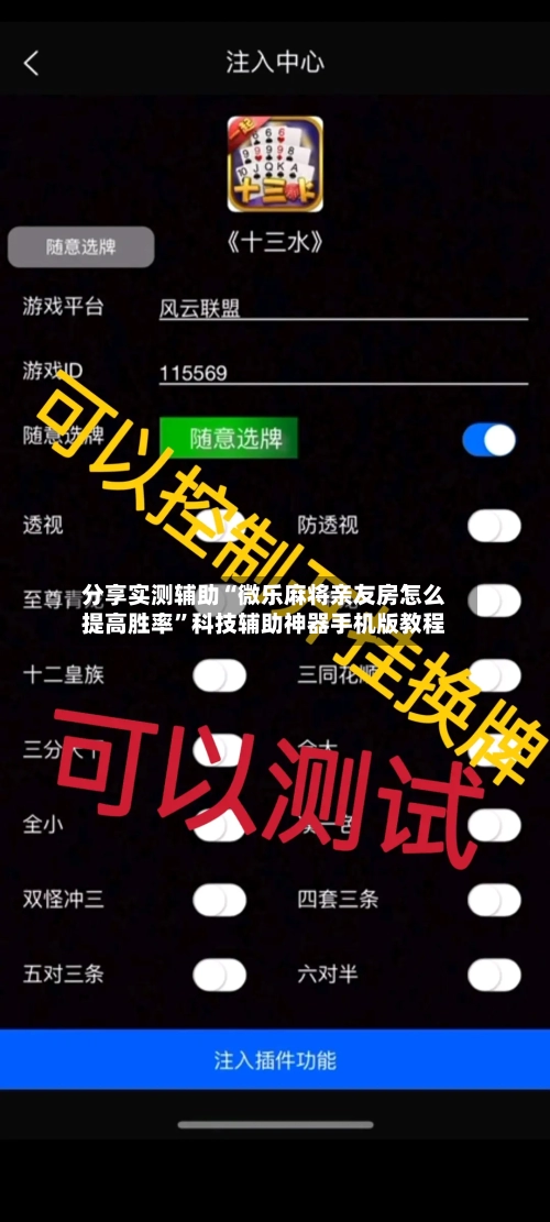 分享实测辅助“微乐麻将亲友房怎么提高胜率	”科技辅助神器手机版教程-第2张图片
