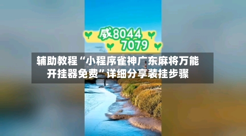辅助教程“小程序雀神广东麻将万能开挂器免费”详细分享装挂步骤-第3张图片