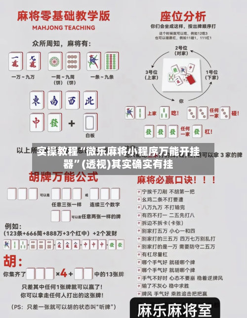 实操教程“微乐麻将小程序万能开挂器”(透视)其实确实有挂-第2张图片
