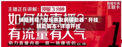 辅助教程“微乐亲友房辅助器”开挂辅助脚本+详细开挂-第2张图片