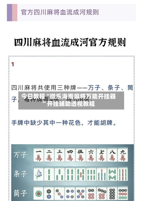今日教程“微乐海南麻将万能开挂器”开挂辅助透视教程
