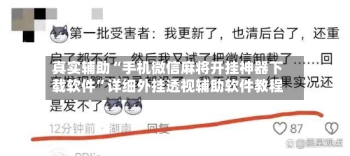真实辅助“手机微信麻将开挂神器下载软件”详细外挂透视辅助软件教程-第3张图片