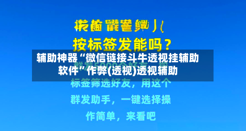 辅助神器“微信链接斗牛透视挂辅助软件	”作弊(透视)透视辅助-第2张图片