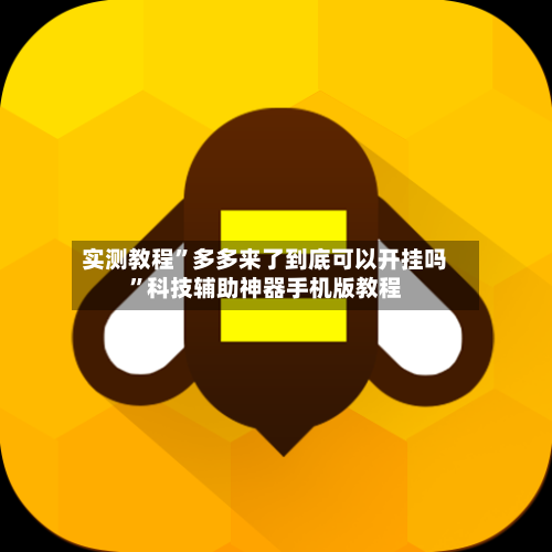 实测教程”多多来了到底可以开挂吗”科技辅助神器手机版教程-第2张图片