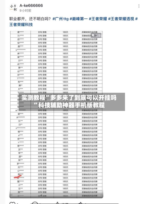 实测教程”多多来了到底可以开挂吗	”科技辅助神器手机版教程-第3张图片