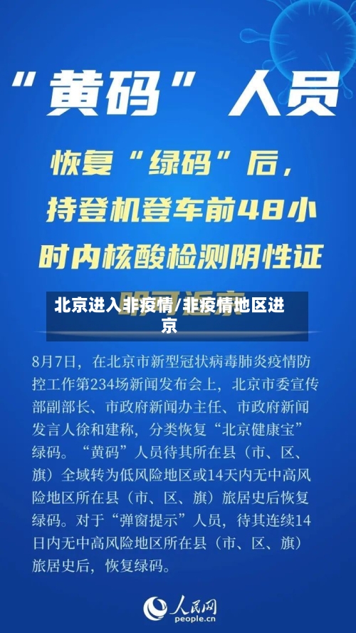 北京进入非疫情/非疫情地区进京-第2张图片