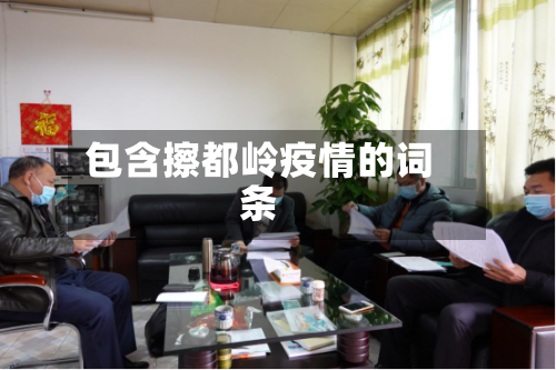 包含擦都岭疫情的词条