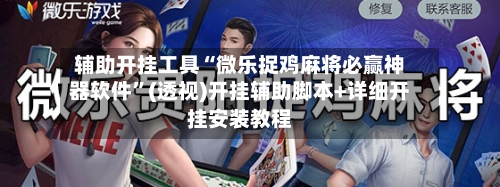 辅助开挂工具“微乐捉鸡麻将必赢神器软件”(透视)开挂辅助脚本+详细开挂安装教程-第2张图片