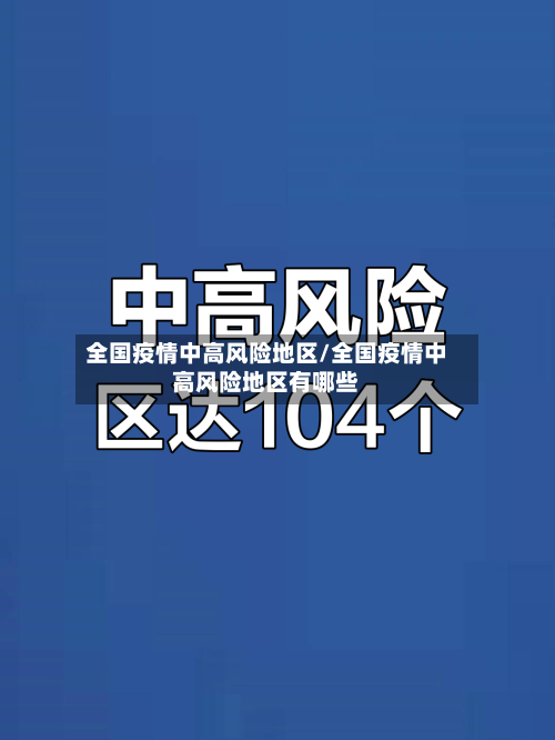 全国疫情中高风险地区/全国疫情中高风险地区有哪些-第3张图片