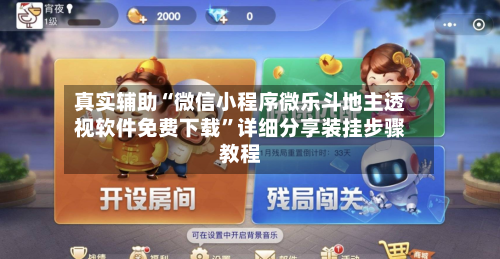 真实辅助“微信小程序微乐斗地主透视软件免费下载”详细分享装挂步骤教程-第3张图片