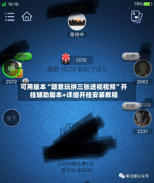 可用版本“随意玩拼三张透视视频”开挂辅助脚本+详细开挂安装教程-第2张图片