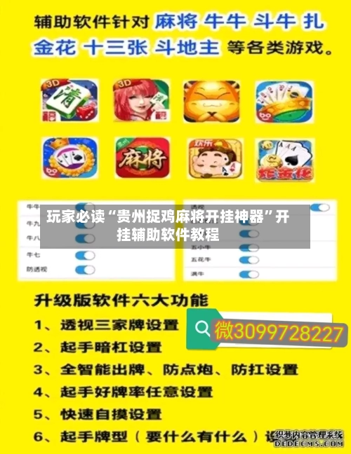 玩家必读“贵州捉鸡麻将开挂神器”开挂辅助软件教程-第2张图片