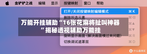 万能开挂辅助“16张花麻将扯叫神器”揭秘透视辅助万能挂-第3张图片