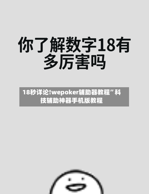 18秒详论!wepoker辅助器教程	”科技辅助神器手机版教程-第2张图片