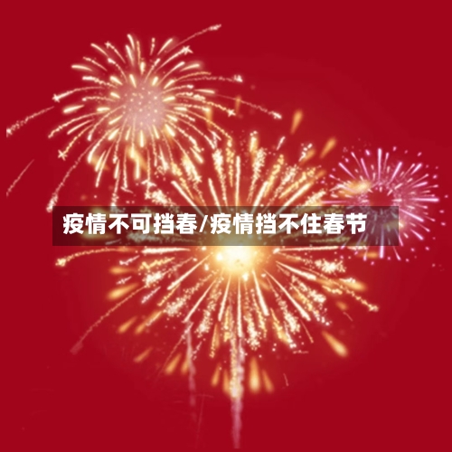 疫情不可挡春/疫情挡不住春节-第2张图片