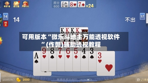 可用版本“微乐斗地主万能透视软件”(作弊)辅助透视教程-第2张图片