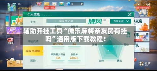 辅助开挂工具“微乐麻将亲友房有挂吗”通用版下载教程！-第2张图片
