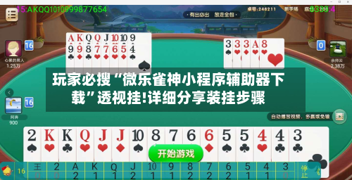 玩家必搜“微乐雀神小程序辅助器下载”透视挂!详细分享装挂步骤-第3张图片