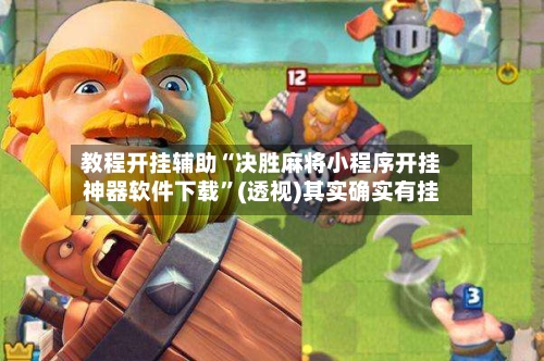 教程开挂辅助“决胜麻将小程序开挂神器软件下载	”(透视)其实确实有挂-第2张图片
