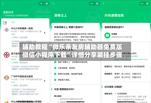 辅助教程“微乐亲友房辅助器免费版微信小程序下载	”详细分享装挂步骤-第2张图片