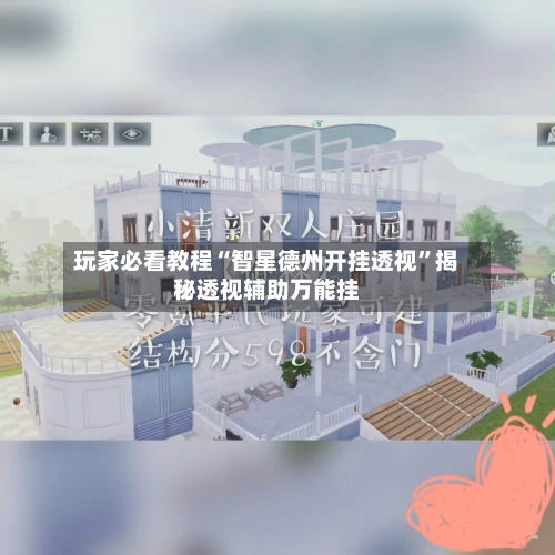 玩家必看教程“智星德州开挂透视”揭秘透视辅助万能挂-第2张图片