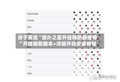 终于发现“德扑之星开挂辅助器推荐”开挂辅助脚本+详细开挂安装教程-第2张图片