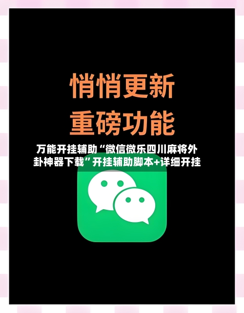 万能开挂辅助“微信微乐四川麻将外卦神器下载”开挂辅助脚本+详细开挂-第3张图片