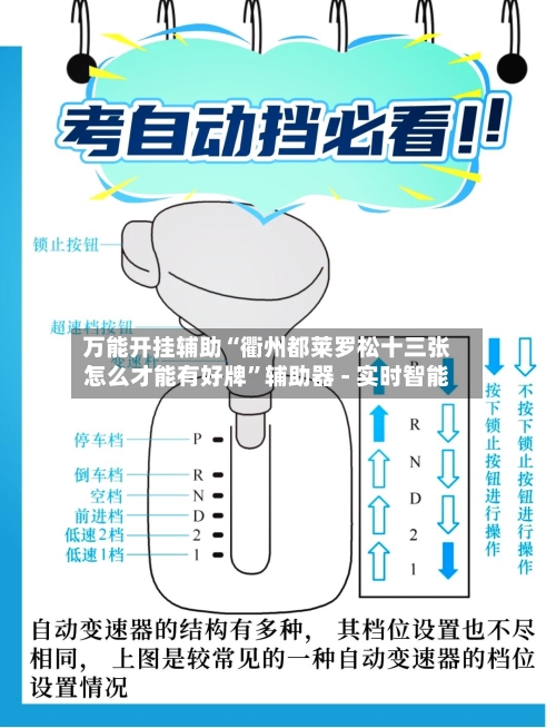 万能开挂辅助“衢州都莱罗松十三张怎么才能有好牌”辅助器 - 实时智能