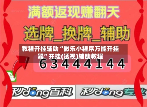 教程开挂辅助“微乐小程序万能开挂器”开挂(透视)辅助教程-第2张图片